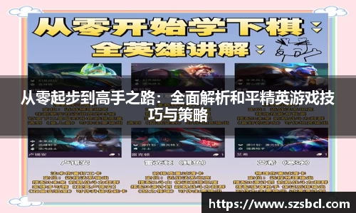 三亿体育从零起步到高手之路：全面解析和平精英游戏技巧与策略